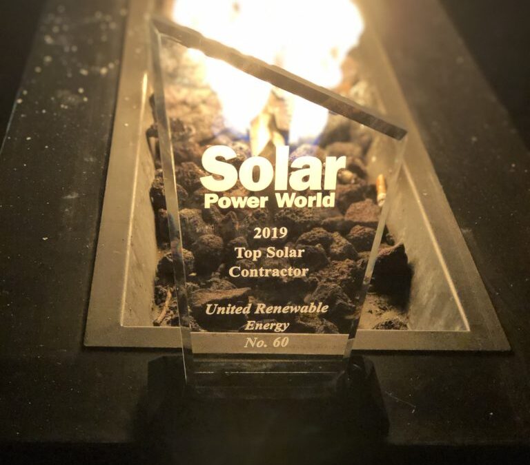 United Renewable Energy Named Top Solar Contractor Again
